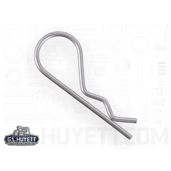 Huyett Bridge Pin, 302/304SS, .094 Wire Dia x 2.312 L x .630 In Eye Dia x Fits .25 to 5/8 Shft BPS-207 - main