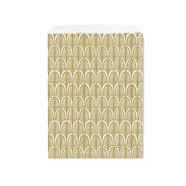 Nashville Wraps Nouveau Gold Paper Merchandise Bags, 8.5x11, 100PK MB2NGM - main