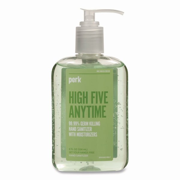 Perk Instant Hand Sanitizer with Moisturizers, 8 oz Pump Bottle PK55489 - main