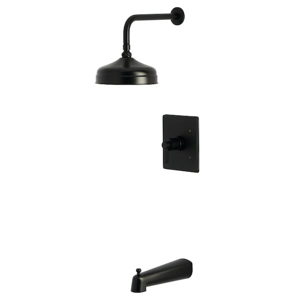 Kingston Brass Single-Handle Pressure Balanced Tub and Shower Faucet, Matte Black KB6340NDL - main