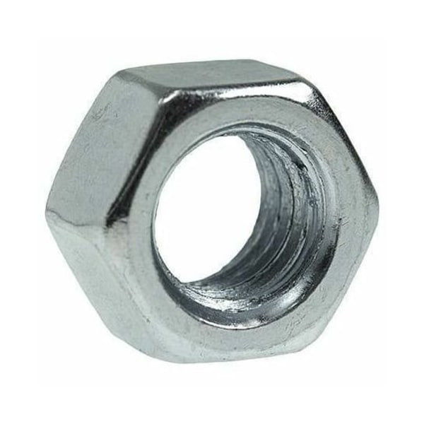 Dottie Hex Nut, #12-24, Carbon Steel, Zinc Plated, 0.148 in Ht, 100 PK HN1224 - main