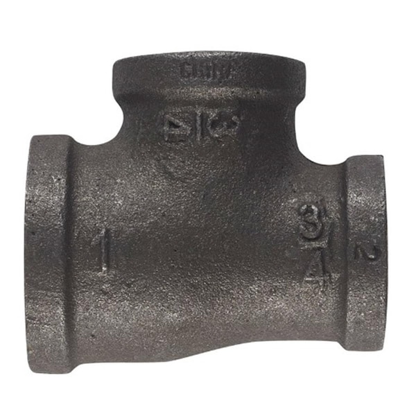 B & K 520544BG Malleable Black Iron Reducing Tee 1 x 0.75 x 0.75 in. Fip, 5PK 4067195 - main