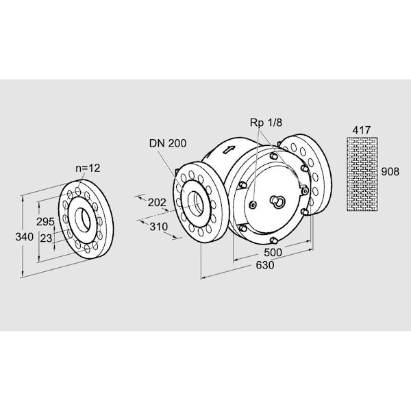 Honeywell Kromschroder FLTR, GAS, GFK 200F10 3 KS81949010 - main