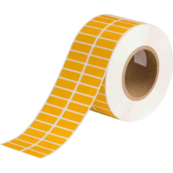 Brady Harsh Environment Multi-Purpose Polyester Labels for 3 in. Core Printers - 0.5 in. x 1.5 in. Yellow THT-37-423-10-YL - main
