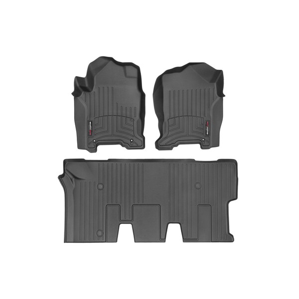 Weathertech Black, Front and Rear Floorliners for Vinyl Floors 441117-1-2V - main