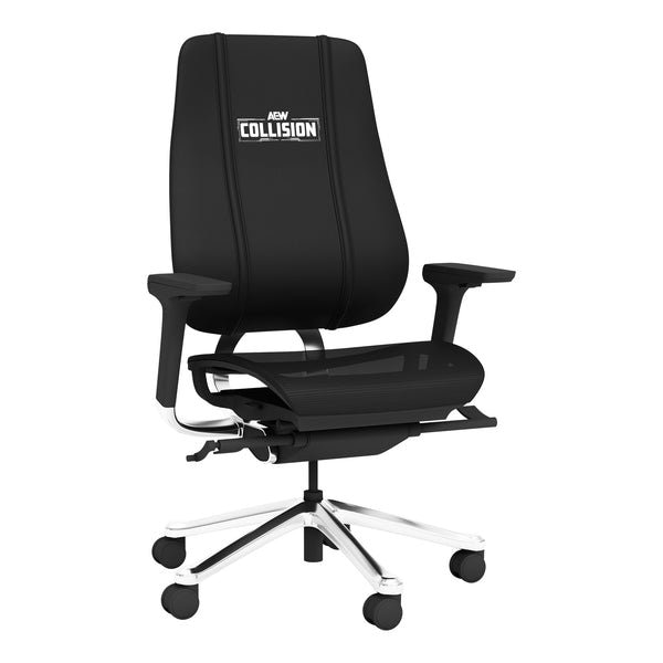 Dreamseat PhantomX Mesh Gaming Chair with All Elite Wrestling Collision White Logo DSPHGMCHRBKJCKT-PSAEW0002A - main
