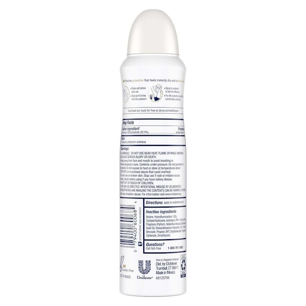 Dove Advanced Care Caring Coconut Antiperspirant Deodorant Dry Spray, 3.8 Ounce, 12PK 69672916 - main