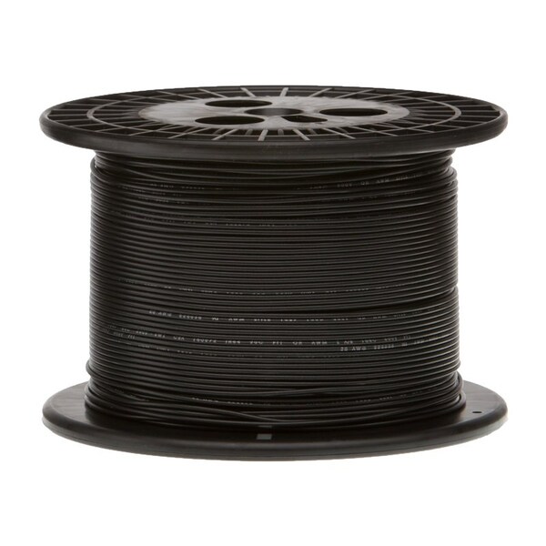 Remington Industries 18 AWG Gauge UL1061 Stranded Hook Up Wire, 300V, 0068 Diameter, Black, 250 ft Length 18UL1061STRBLA250 - main