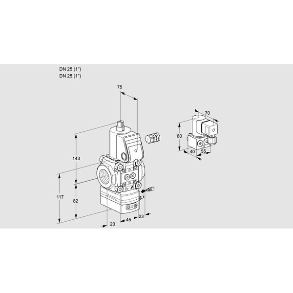 Honeywell Kromschroder VAG125R/NWAE KS88031458 - main