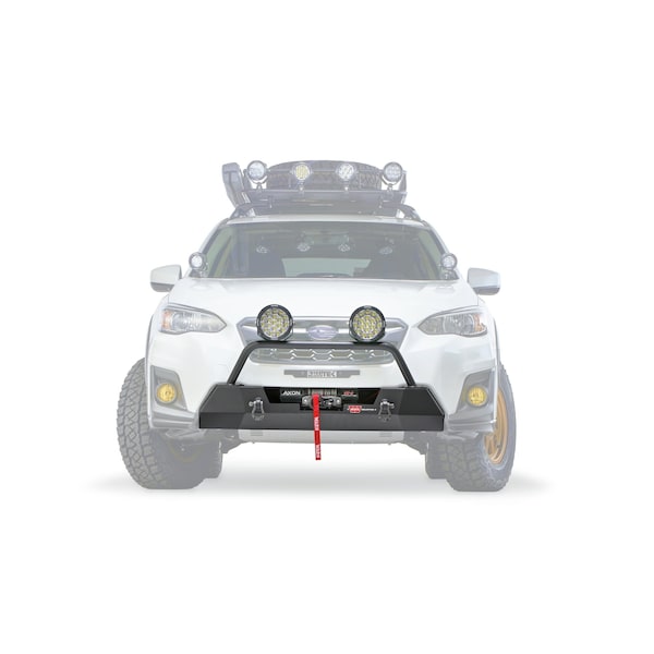 Warn Winch Mount For Use With AXON 45/ AXON 55/ VRX 45 Winches; Fixed Mount; Powder Coated; Black 106221 - main