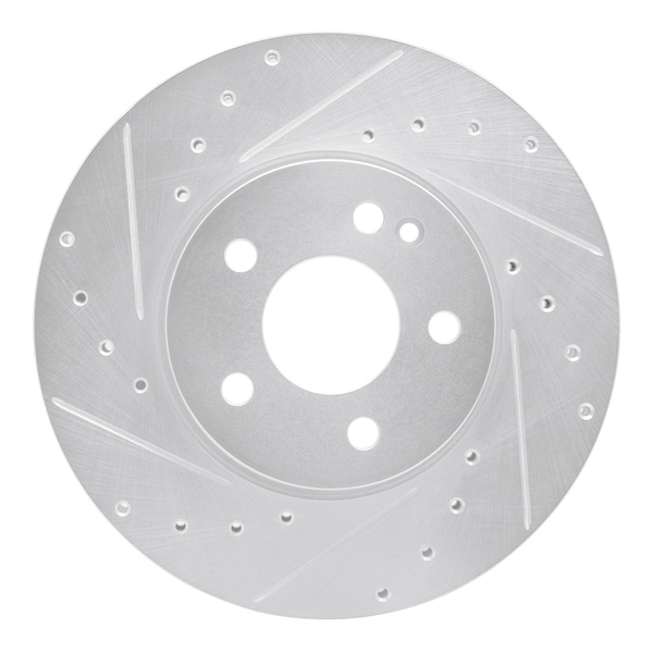 Dynamic Friction Co DFC Brake Rotor - Drilled and Slotted - Silver 631-63158L - main