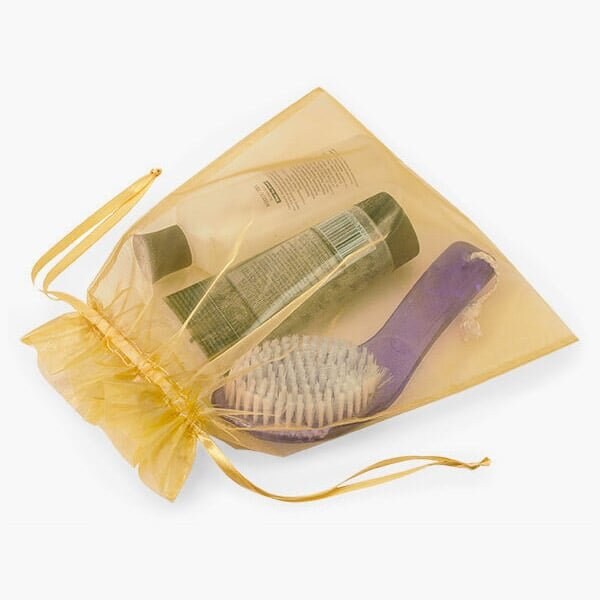 Nashville Wraps Gold Organza Favor Bags, 10x12, 10PK B81227 - main