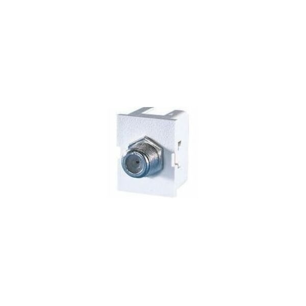 Ortronics 1-PORT F-TYPE INSERT, TRACKJACK, FOG WHITE 63700006 - main
