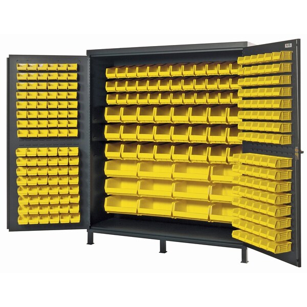 Quantum Storage Systems JUMBO GRAY STORAGE CABINET W/264 YELLOW BINS QSC-72YL - main