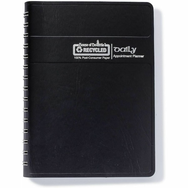 House Of Doolittle Memo Size Daily Appointment Book with 15-Minute Schedule, 8 x 5, 12-Month (Jan to Dec): 2025 HOD28802 - main