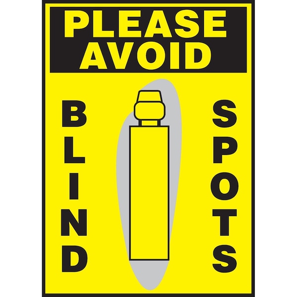 Accuform PLEASE AVOID SAFETY LABEL BLIND LVHR562XVE - main