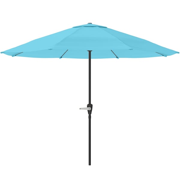 Pure Garden 9-Foot Outdoor Patio Umbrella, Blue 50-101-B - main
