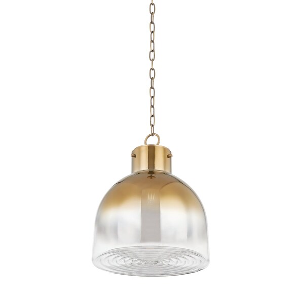 Troy Lighting Beryl 1 Light Pendant 15.75 In. Patina Brass F2116-PBR - main