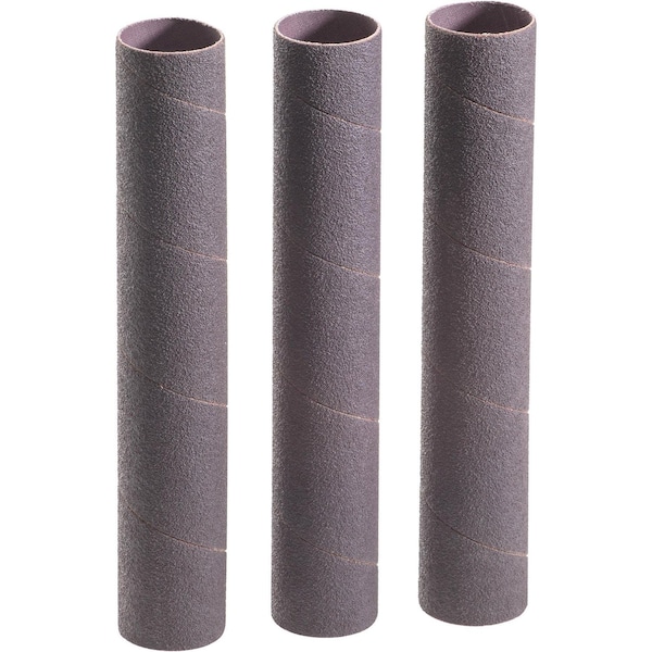 Woodstock 1-1/2" Dia. x 9" A/O Hard Sanding Sleeve, 60 Grit, 3PK D1475 - main