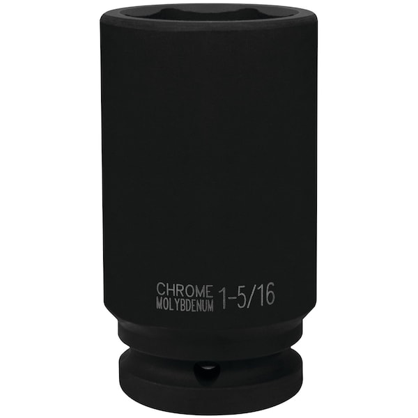 Performance Tool 3/4 in. Dr. 1-5/16 in. 6pt Deep Impact Socket, Cr-Mo, Black Oxide Finish M742-42 - main