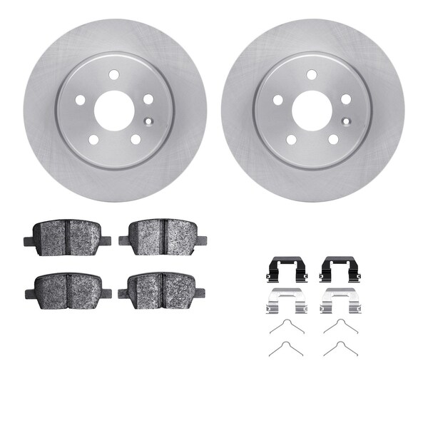 Dynamic Friction Co DFC Brake Rotor with 5000 Brake Pads and Hardware Kit 6512-65122 - main