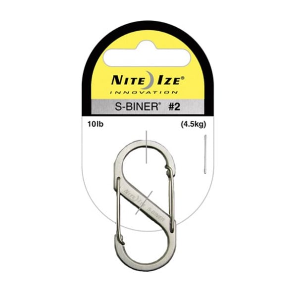 Nite Ize 2" L, Stainless Steel, Silver SB3-03-11 - main