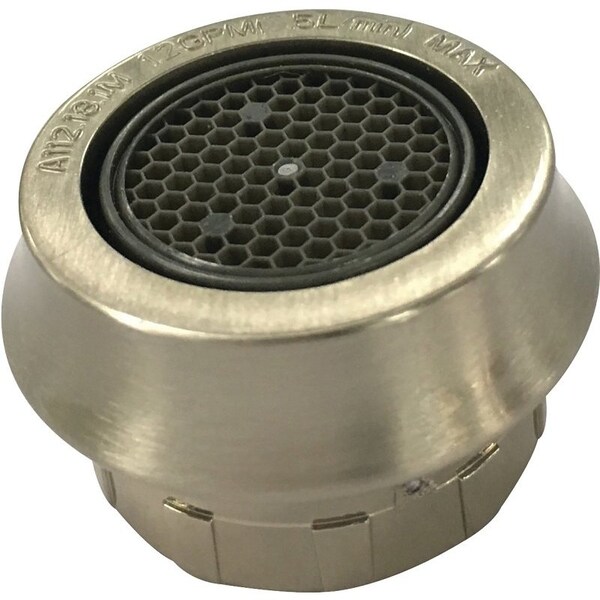 Boston Harbor Faucet Aerator, 55/64 in Female, Plastic, Brushed Nickel, For: Bathroom Faucet SKU No2128619 A500157NNP-51 - main