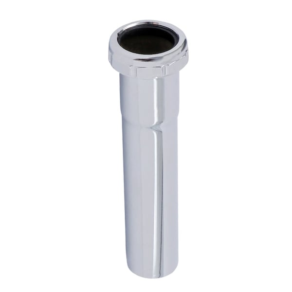 Everflow Slip Joint Extension Tube for Tubular Drain Applications, 22GA Chrome Plated Brass 1-1/2"x6" 3246 - main