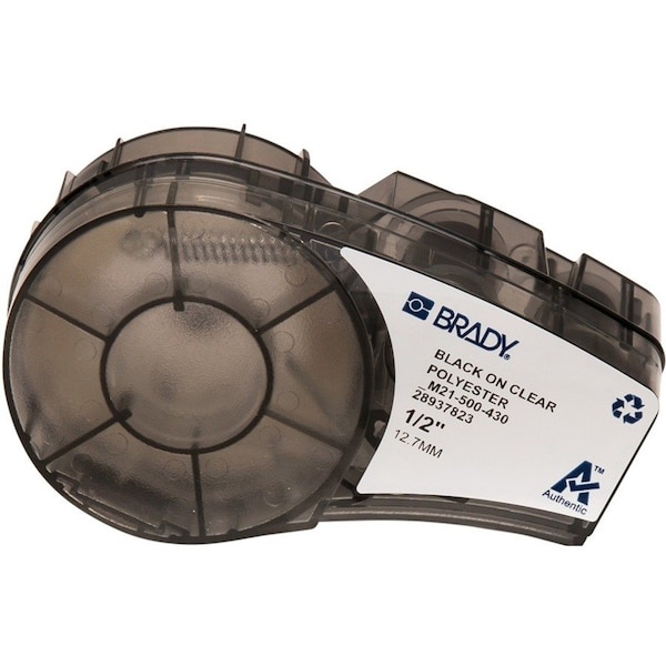 Brady Harsh Environment Multi-Purpose Clear Polyester Labels for Brady M210 and M211, 0.5in M21-500-430 - main