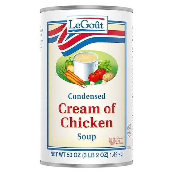Legout Cream of Chicken Condensed Canned Soup, 50 ounce, 12PK 3750061963 - main