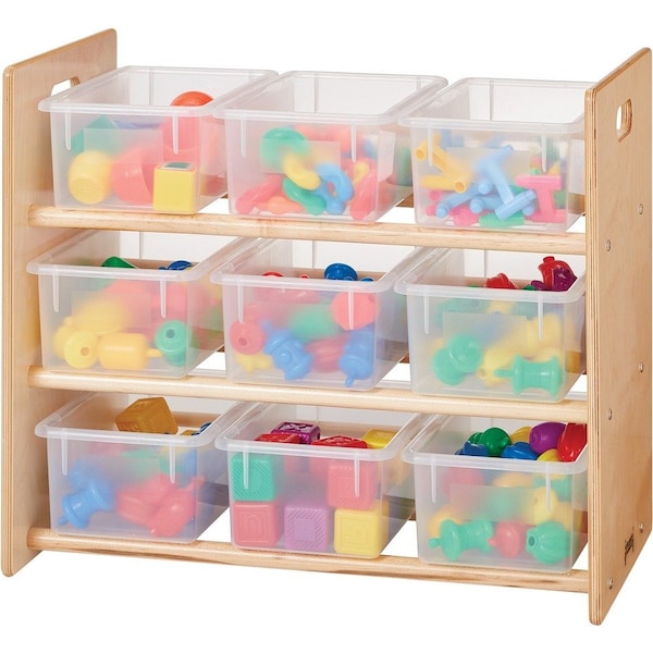 Jonti-Craft Cubbie-Tray Storage Rack, with Clear Cubbie-Trays 07100JC - main