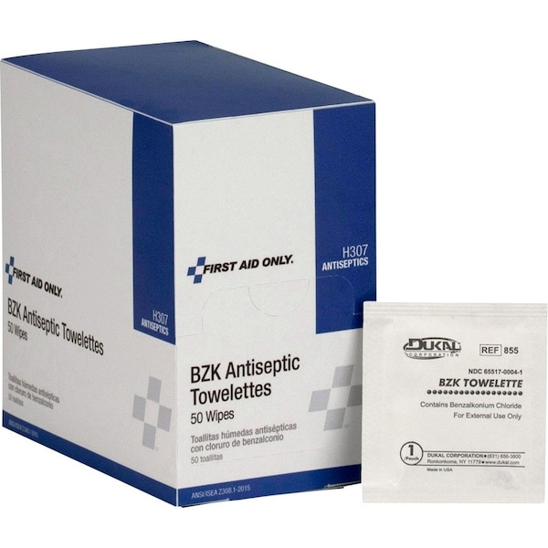 First Aid Only Refill, Antiseptic, 50/Bx FAOH307 - main