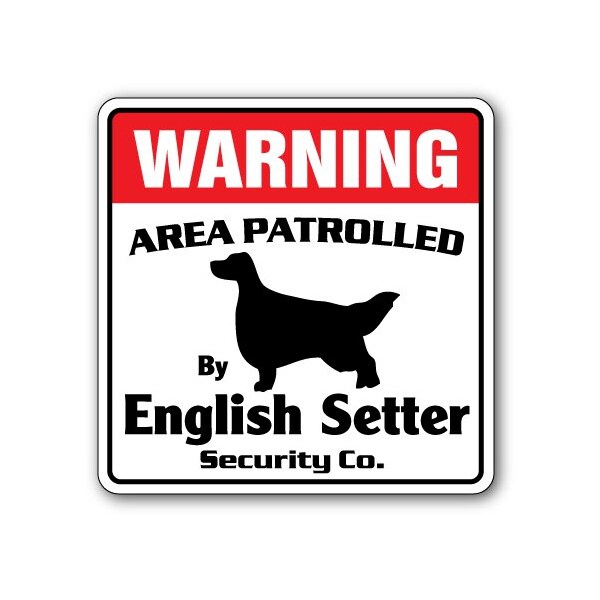 Signmission English Setter, 12 Inch X 12 Inch, Decal D-12-WD-ENGLISH SETTER - main