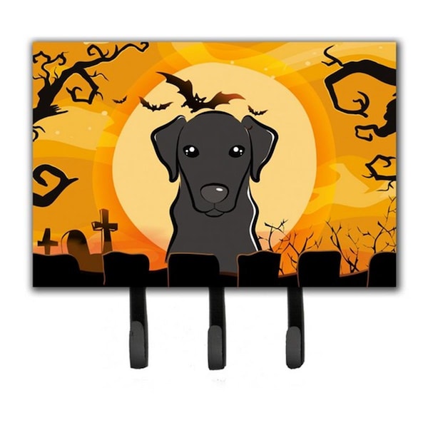 Carolines Treasures Halloween Black Labrador Leash and Key Holder BB1793TH68 - main