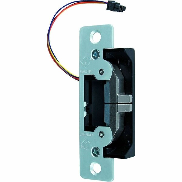 Adams Rite Elec Stk, 12/24 VDC, 4-7/8" Radiused Leaf FP, Powder Coated US19 7401-119 - main