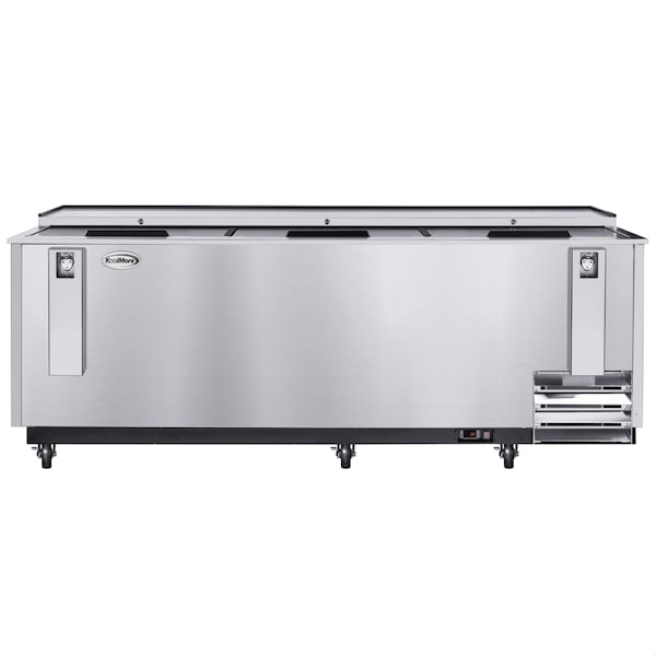 Koolmore 95 in. Commercial Bottle Cooler in Stainless-Steel with Built-In Opener, ETL Listed, 30 cu. ft. KM-BOC95-SS - main