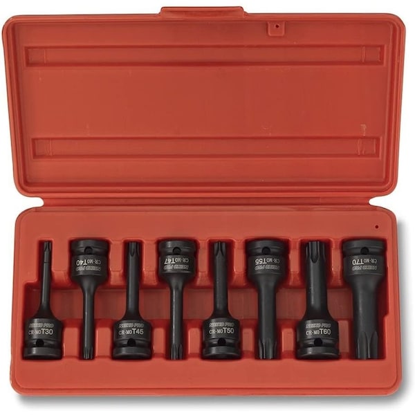 Neiko 0.5 in Drive Torx Impact Bit Socket Set 01138B - main