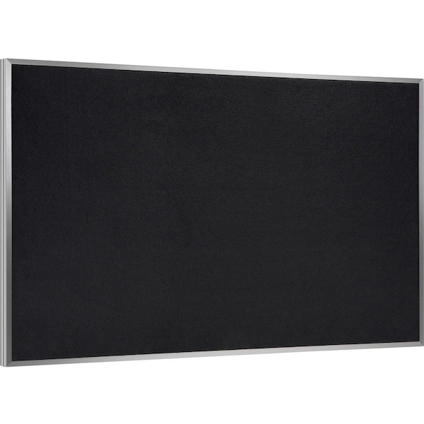 Ghent Rubber Bulletin Board 60-1/2"W, Black ATR35-BK - main