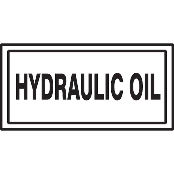 Accuform SAFETY LABEL HYDRAULIC OIL 3 X 7 LCHL586 - main