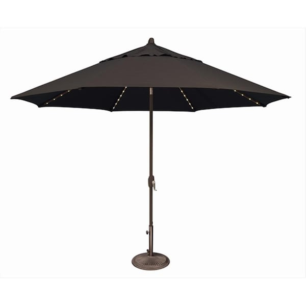 Simplyshade 11 ft. Lanai Pro Octagon Market Umbrella with Star Light Black SSUM81SL-11-00/2408 - main