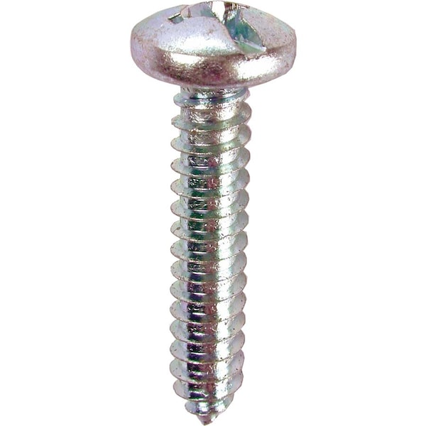 Dottie Sheet Metal Screw, #10 x 1 in, Zinc Plated Steel Pan Head Combination Phillips/Slotted Drive 2WS101 - main