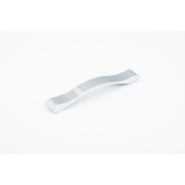 Schaub 160mm Center to Center Wave Cabinet Pull Polished Chrome Finish 244-160-26 - main