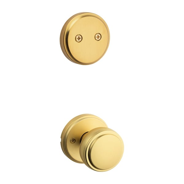 Kwikset Residential Handlesets Dummy Reversible Satin Brass 973SOK-4 - main