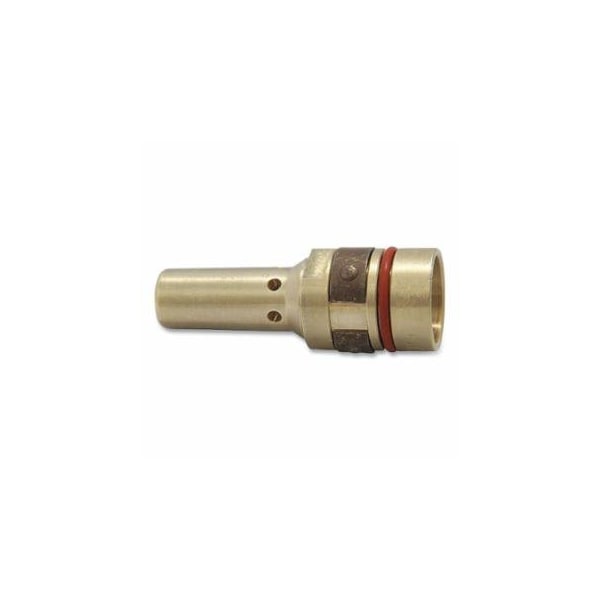 Bernard Tough Lock Retaining Head, Heavy-Duty, Slip-On, 0.023 in to 0.125 Wire, 9/16 in -18 Thread, Brass 360-404-20 - main