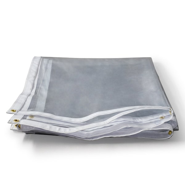 Tarps Now Tarp, 6 ft x 8 ft, 20 Mil, Clear, Clear PVC FS-CV20-0608 - main