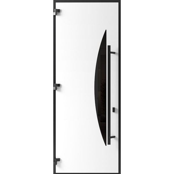 Vdomdoors Front Exterior Prehung Steel Door Ronex1077 Teak 96 Entry Metal Modern Painted W36xH96 Right hand RONEX1077EXD-OAK-W36xH96-RH-I - main