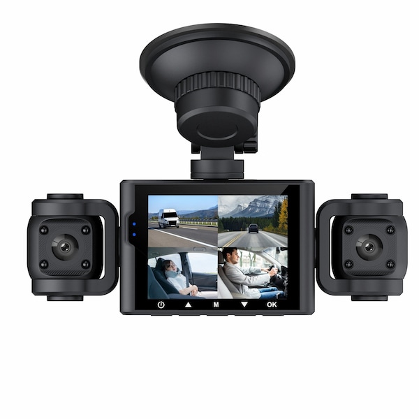 Wrightmaster Full HD Mirror Dashcam with IR Night Vision, Loop Recording, G-Sensor, APP Control ZR-64G-4-H - main