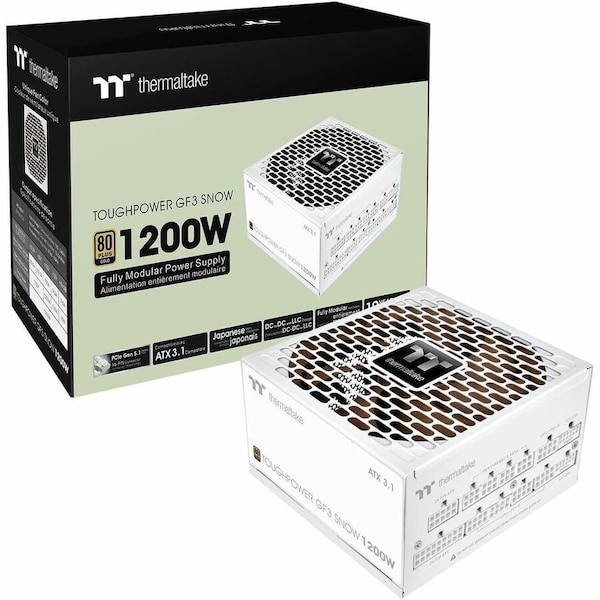 Thermaltake Toughpower GF3 Snow TPD-1200AH3FLG 1200W Power Supply PSTPD1200FNFAGUN - main