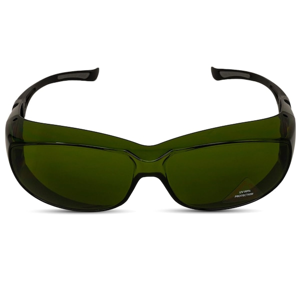 Bison Life PrimeX IR5, Welding Safety Glasses, Anti-Fog & Anti-Scratch, Green Lens SH-PRXSG-FCGN-MS14-IR3 - main