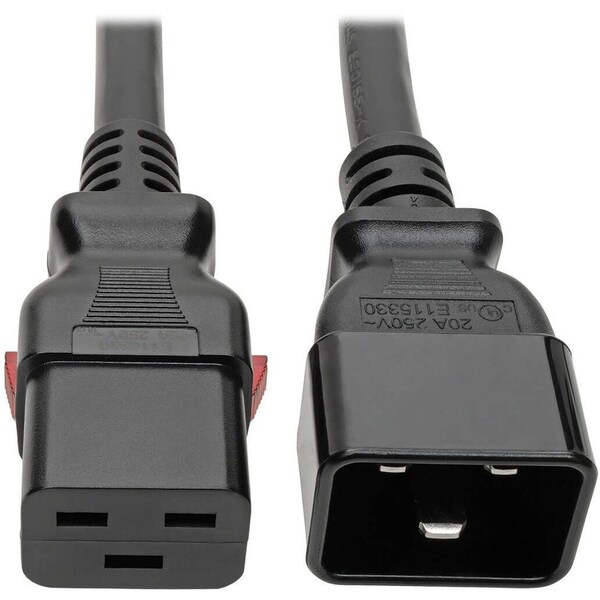 Eaton Tripp Lite Series Power Extension Cord, Locking C19 to C20 - Heavy-Duty, 20A, 100-250V, 12 AWG, 10 P036-L10 - main